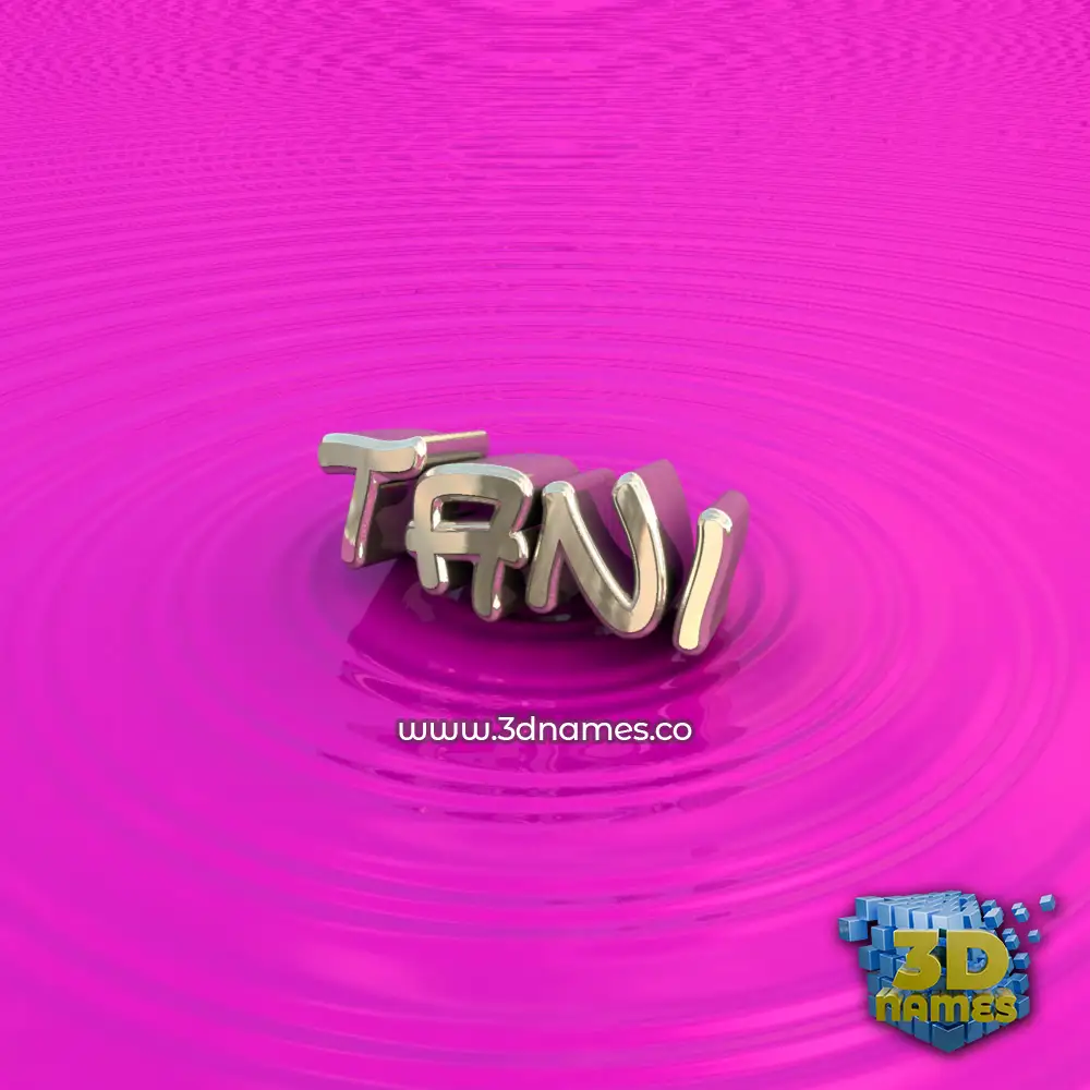 tani in Pink Graffiti style - 3D name wallpaper