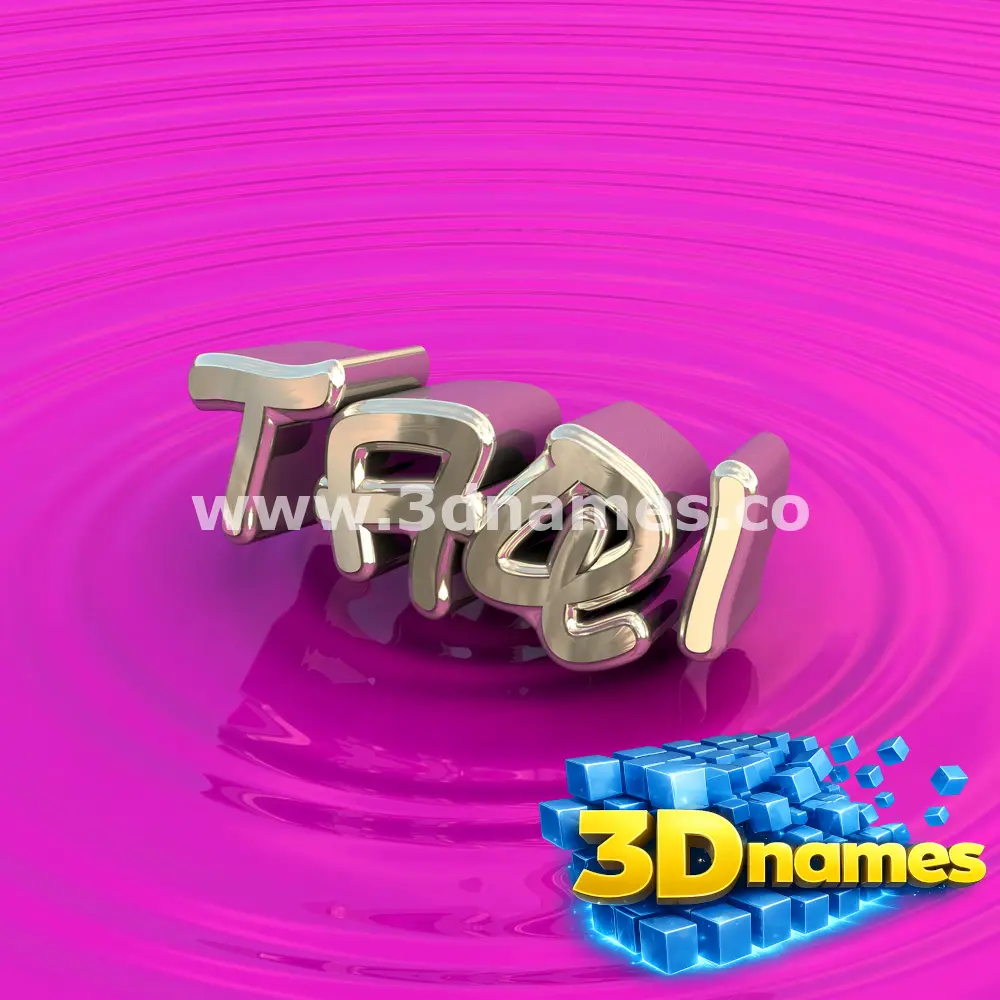 taqi in Pink Graffiti style - 3D name wallpaper