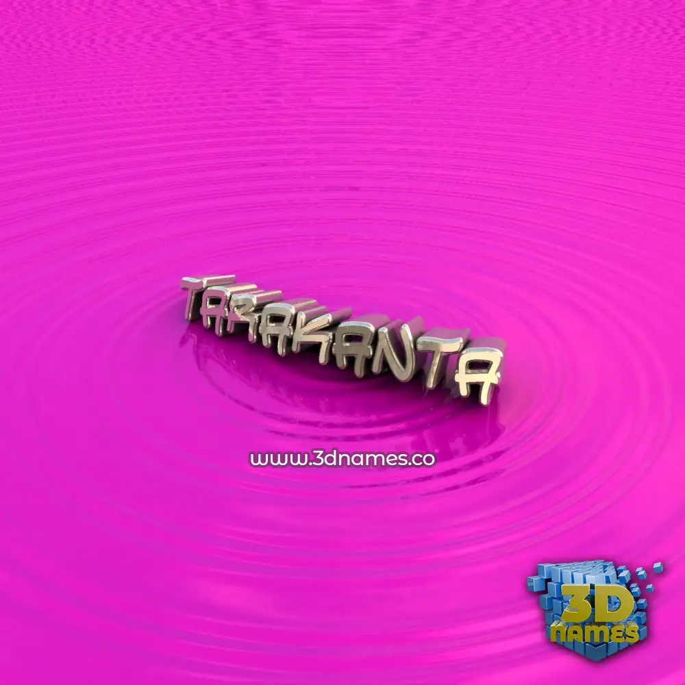 tarakanta in Pink Graffiti style - 3D name wallpaper