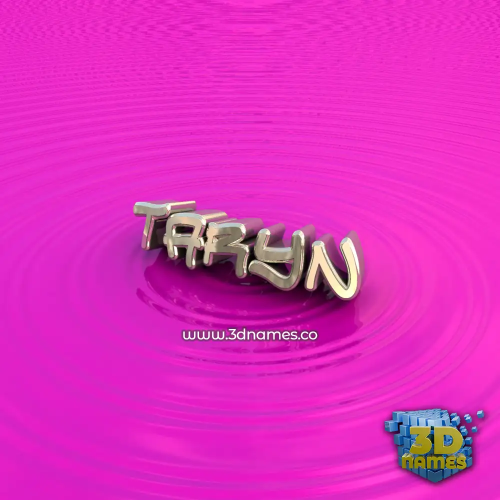 taryn in Pink Graffiti style - 3D name wallpaper