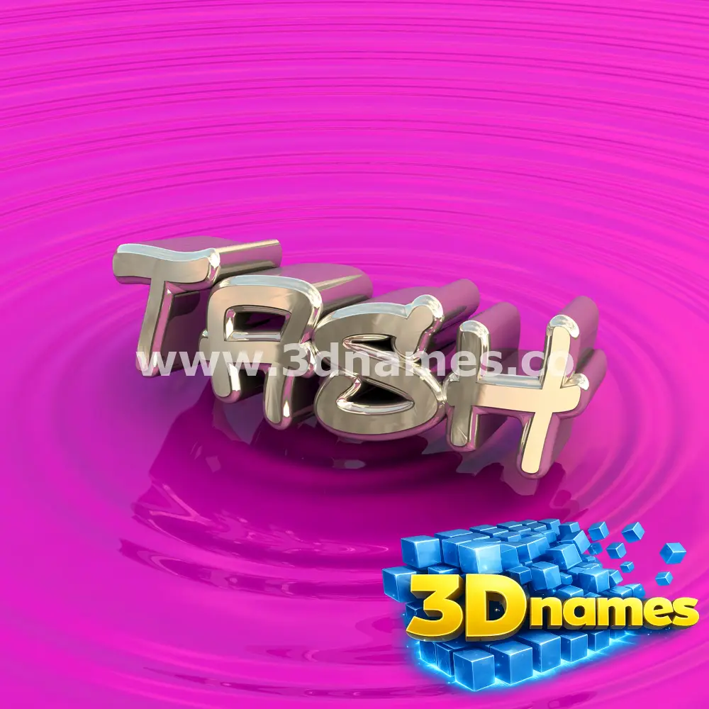tash in Pink Graffiti style - 3D name wallpaper