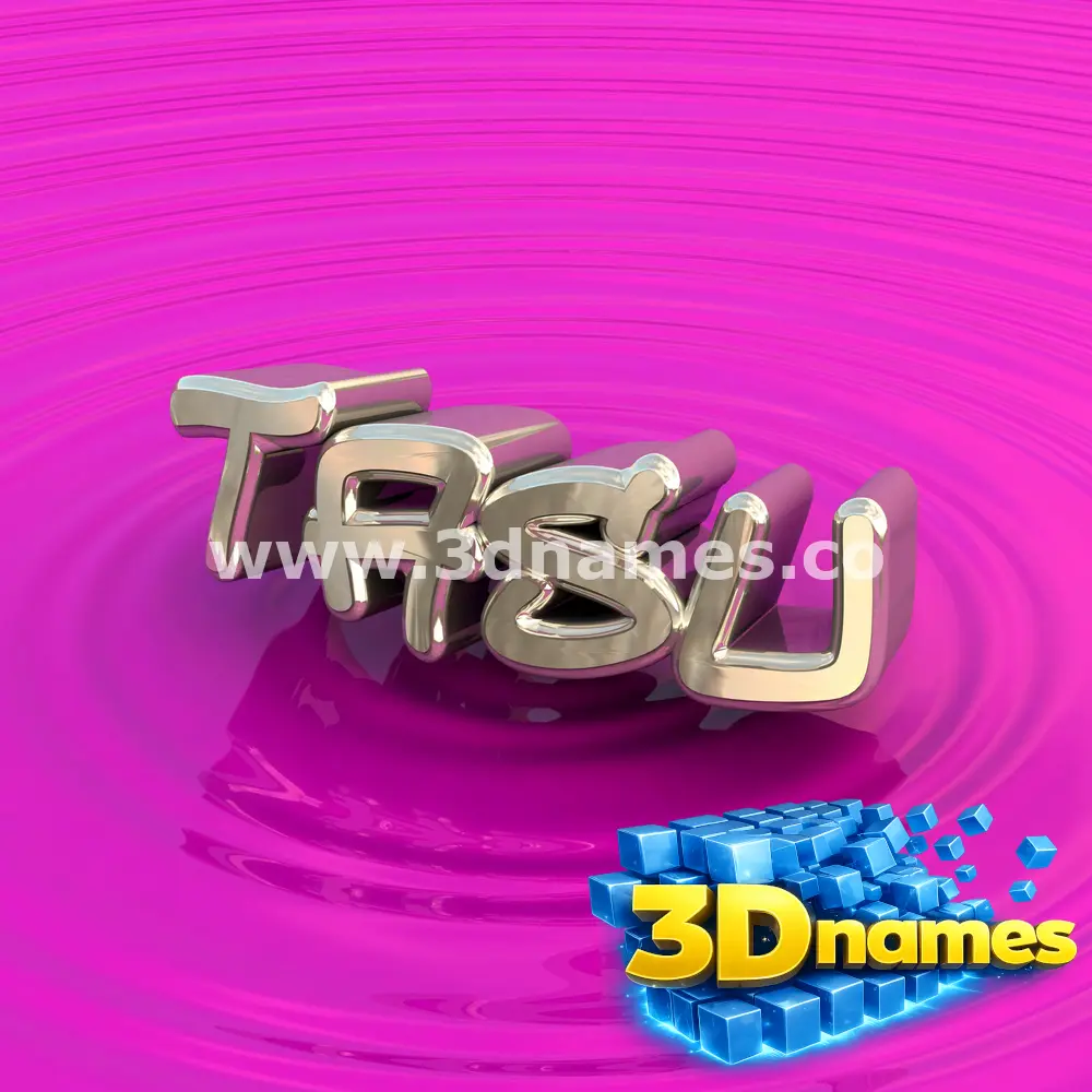 tasu in Pink Graffiti style - 3D name wallpaper
