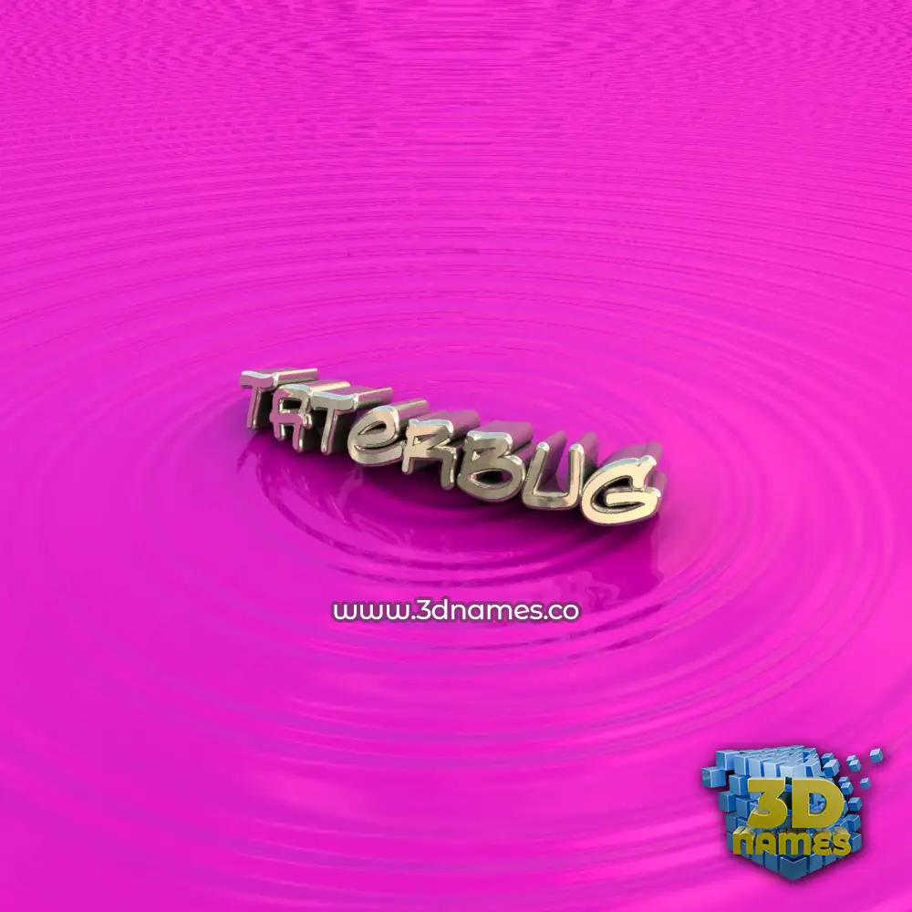 taterbug in Pink Graffiti style - 3D name wallpaper