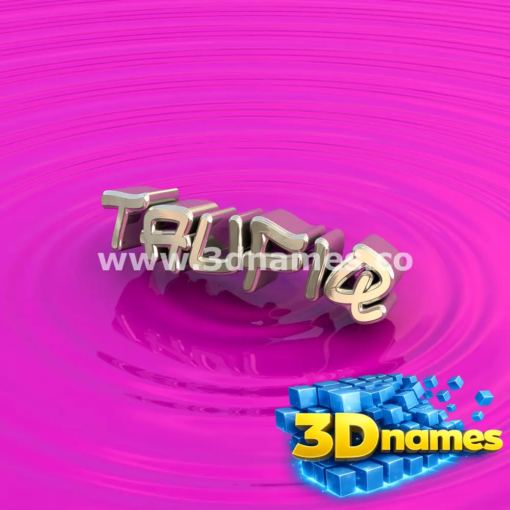 taufiq in Pink Graffiti style - 3D name wallpaper