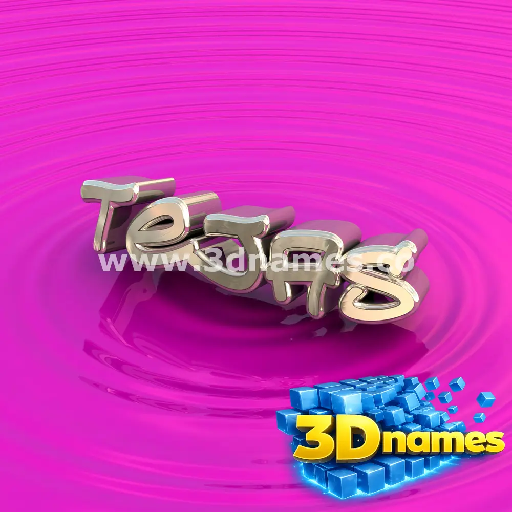 tejas in Pink Graffiti style - 3D name wallpaper