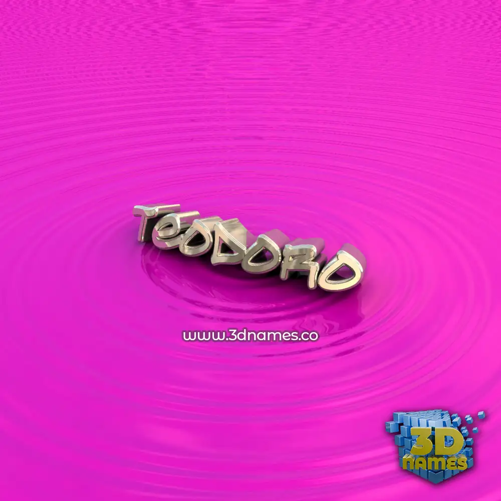 teodoro in Pink Graffiti style - 3D name wallpaper