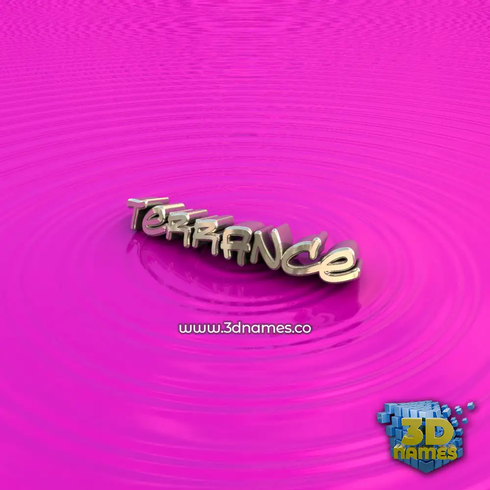 terrance in Pink Graffiti style - 3D name wallpaper