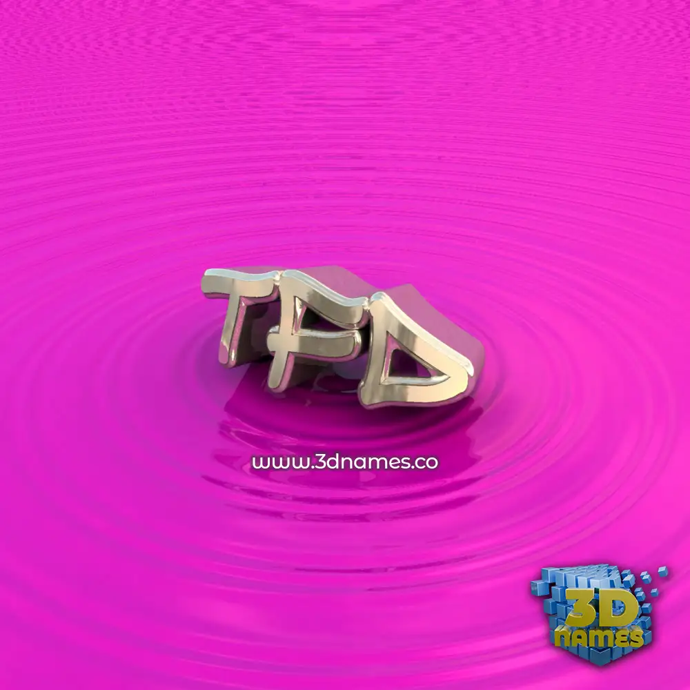 tfd in Pink Graffiti style - 3D name wallpaper