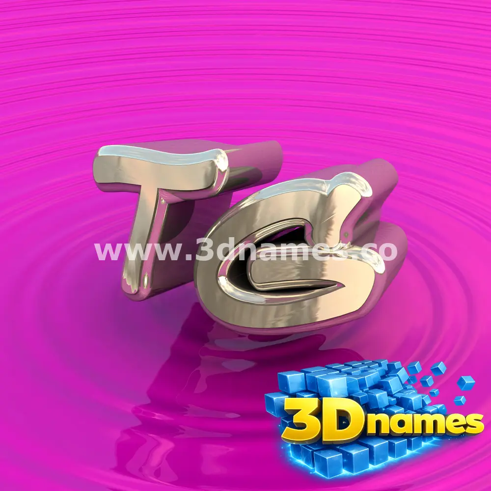 tg in Pink Graffiti style - 3D name wallpaper