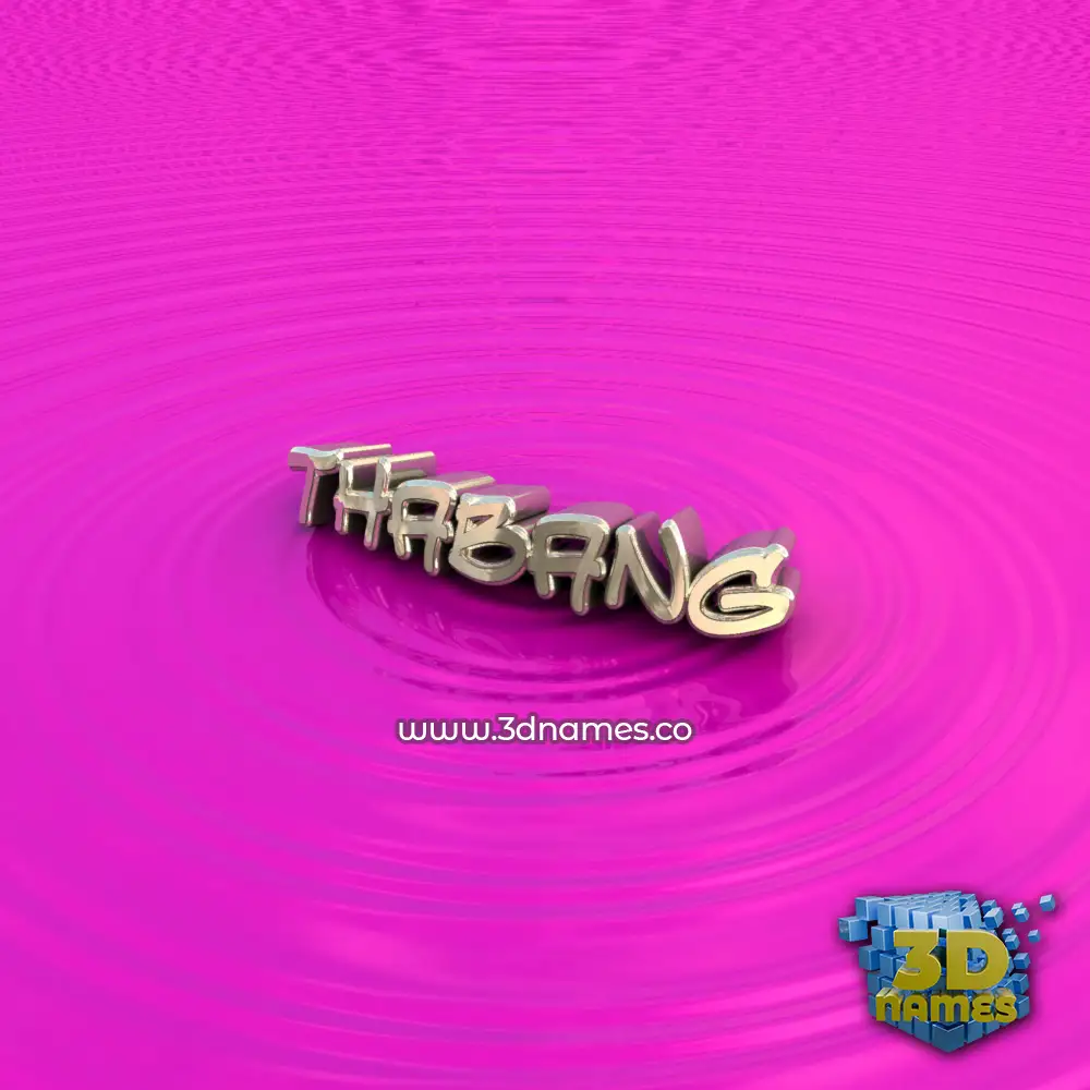 thabang in Pink Graffiti style - 3D name wallpaper