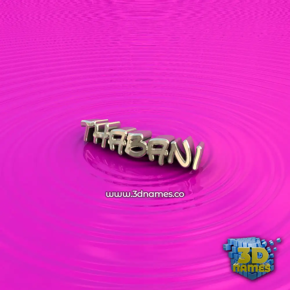 thabani in Pink Graffiti style - 3D name wallpaper