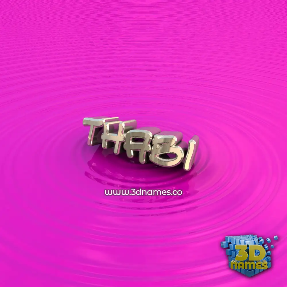 thabi in Pink Graffiti style - 3D name wallpaper