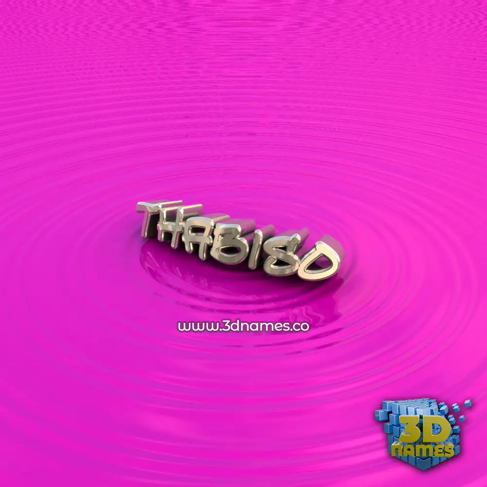 thabiso in Pink Graffiti style - 3D name wallpaper