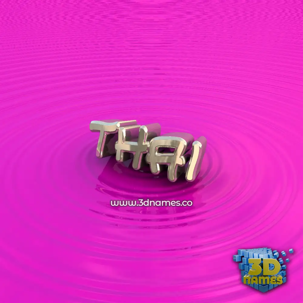 thai in Pink Graffiti style - 3D name wallpaper