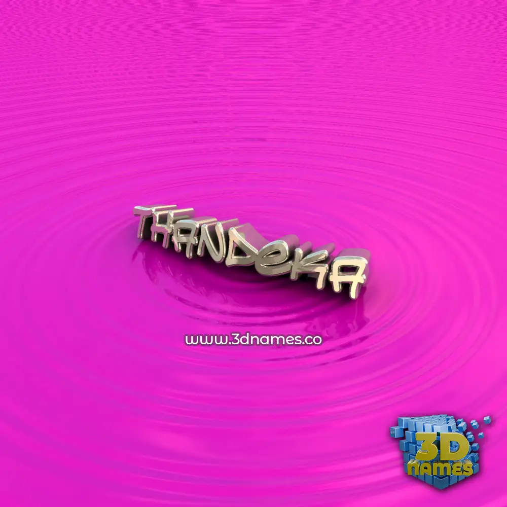 thandeka in Pink Graffiti style - 3D name wallpaper