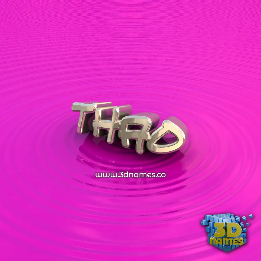 thao in Pink Graffiti style - 3D name wallpaper