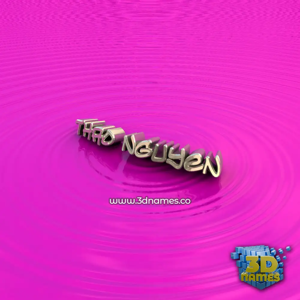 thao nguyen in Pink Graffiti style - 3D name wallpaper