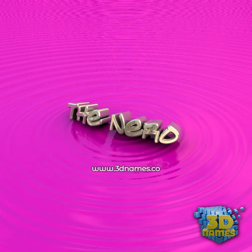 the nero in Pink Graffiti style - 3D name wallpaper