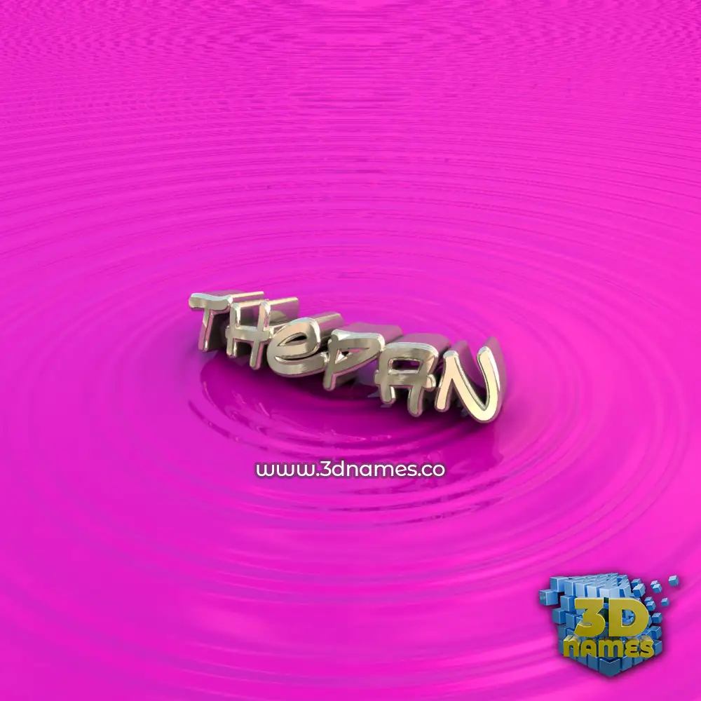 thepan in Pink Graffiti style - 3D name wallpaper