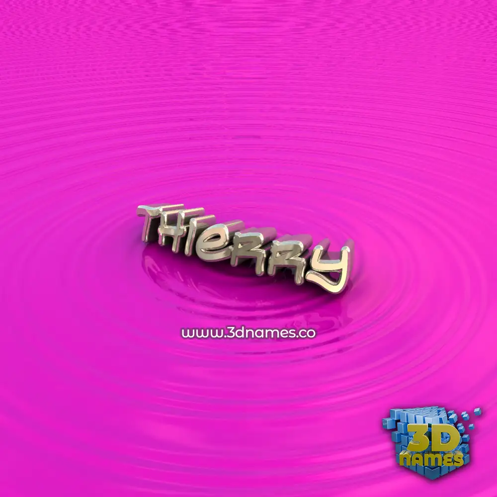 thierry in Pink Graffiti style - 3D name wallpaper