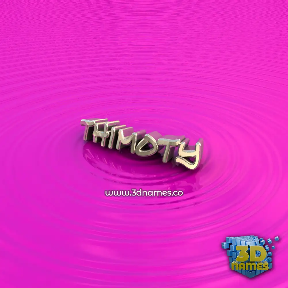 thimoty in Pink Graffiti style - 3D name wallpaper
