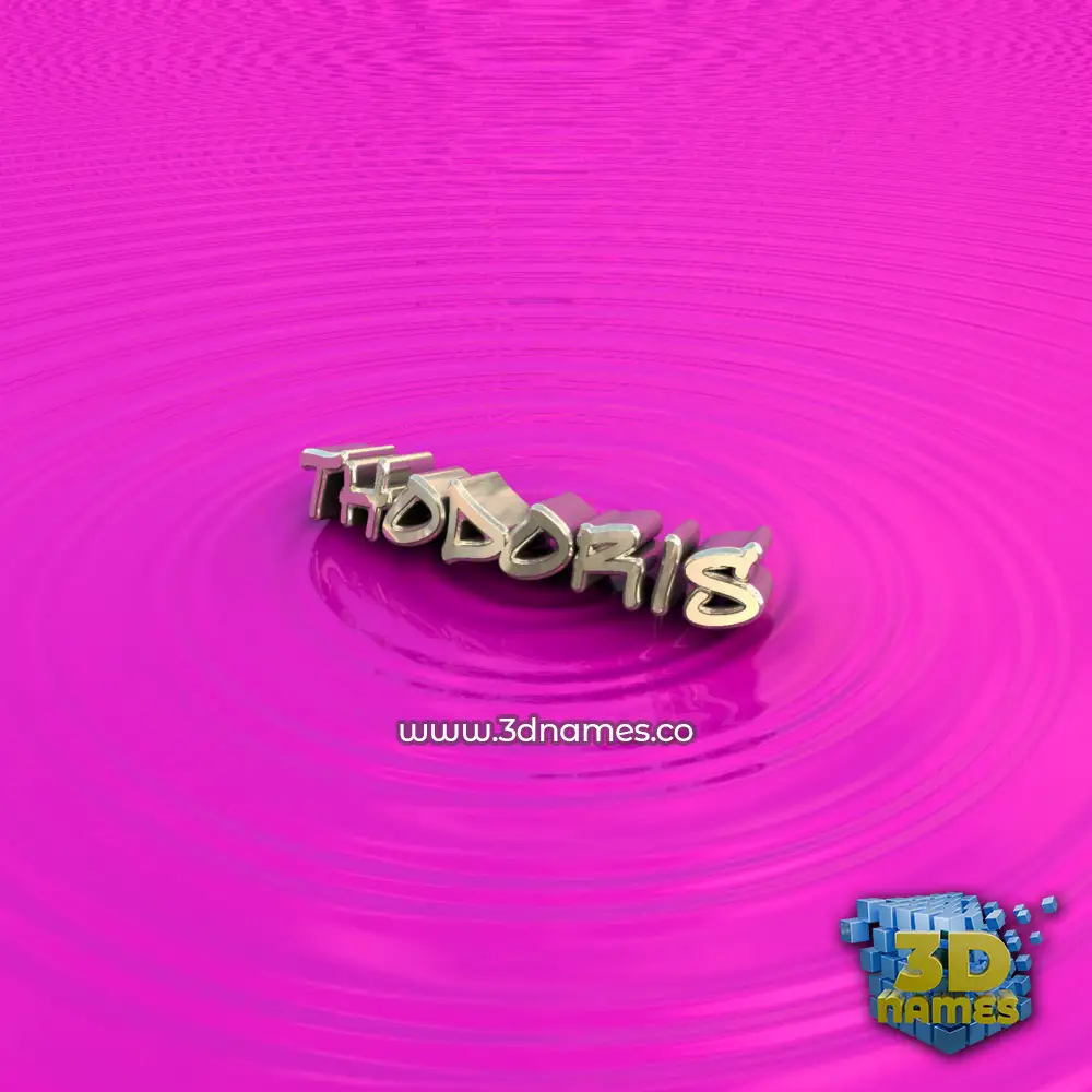 thodoris in Pink Graffiti style - 3D name wallpaper