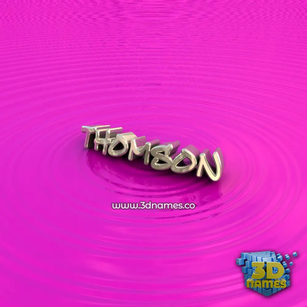 thomson in Pink Graffiti style - 3D name wallpaper