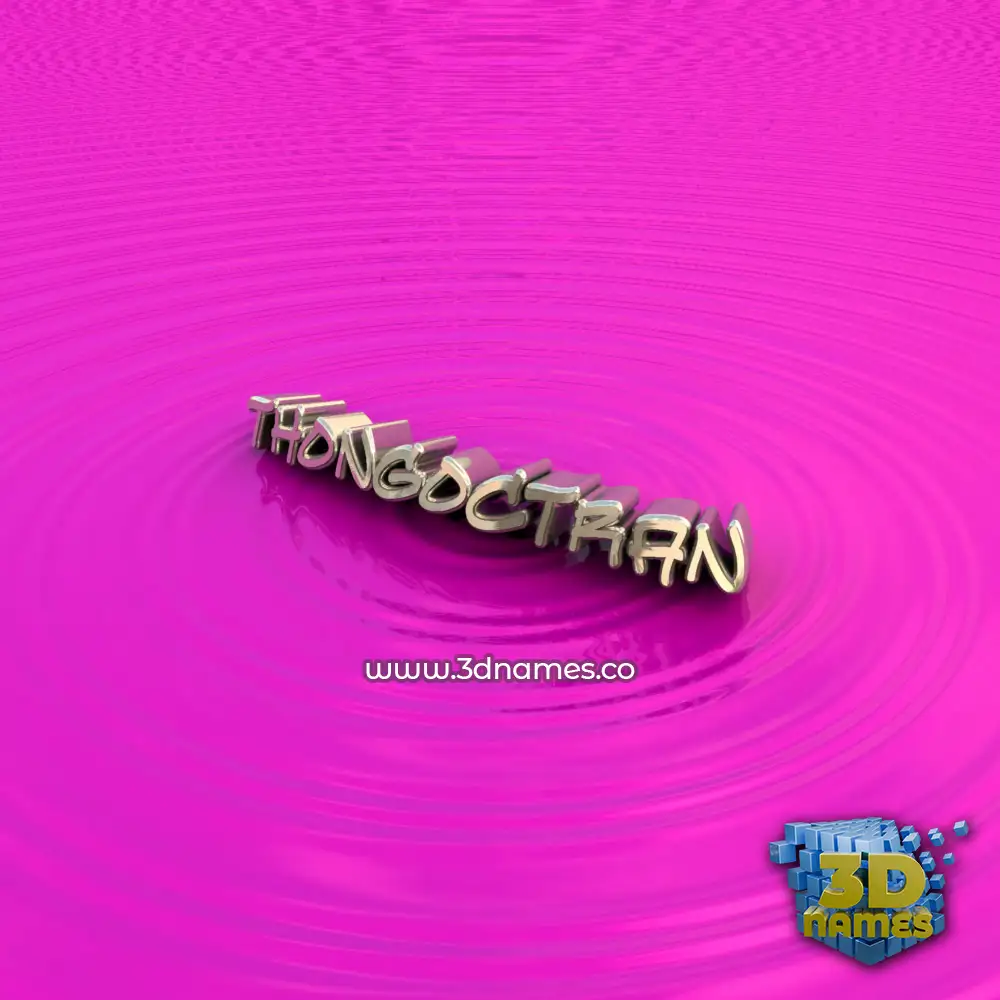 thongoctran in Pink Graffiti style - 3D name wallpaper