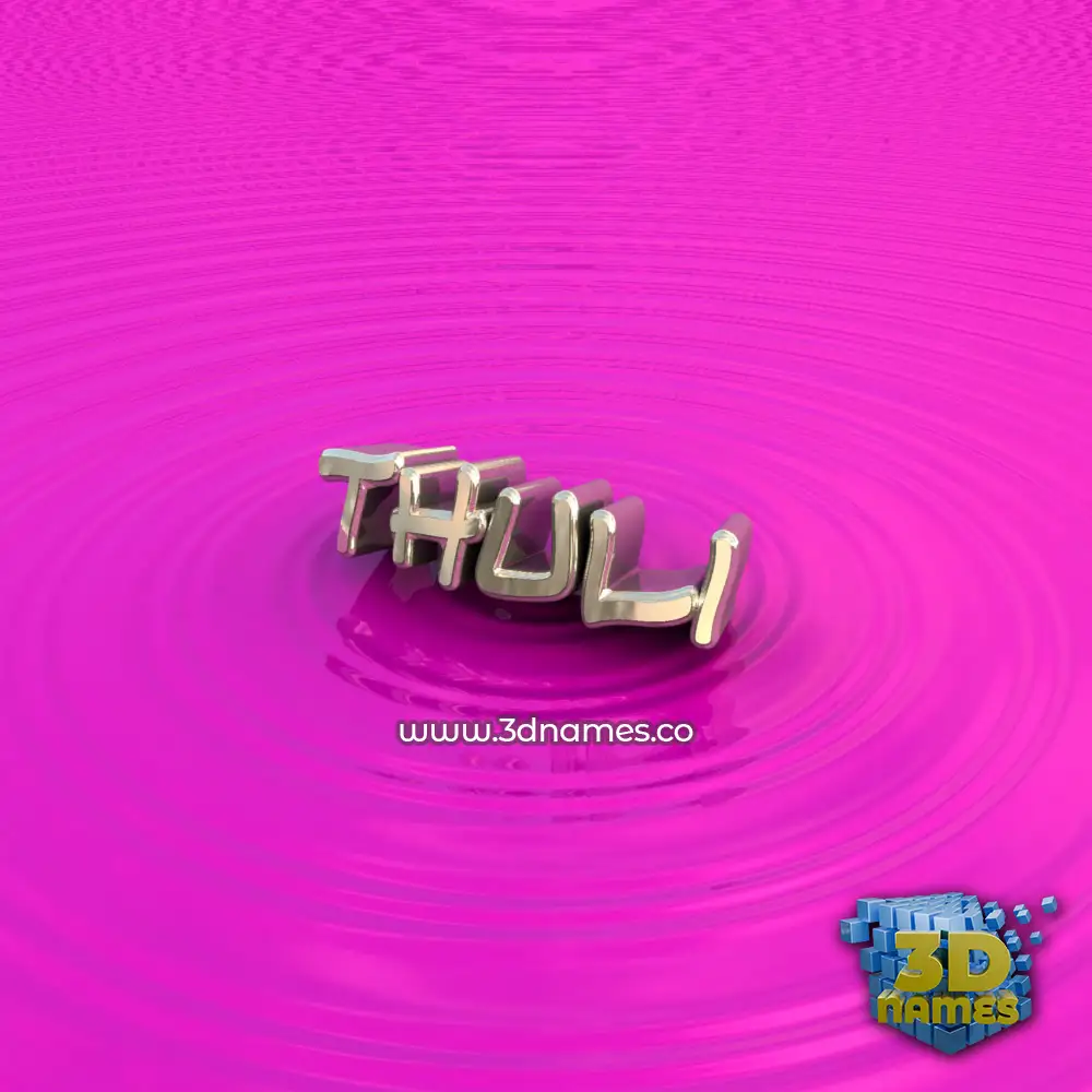 thuli in Pink Graffiti style - 3D name wallpaper