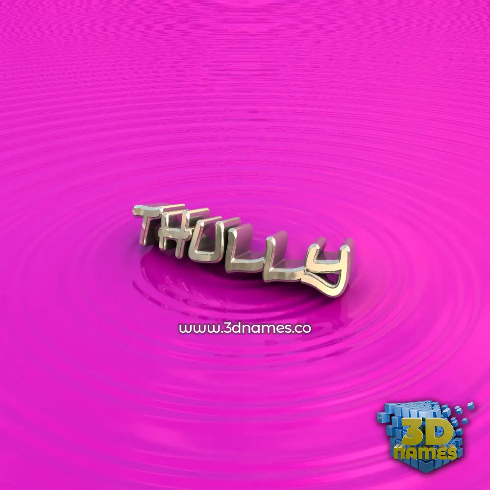 thully in Pink Graffiti style - 3D name wallpaper
