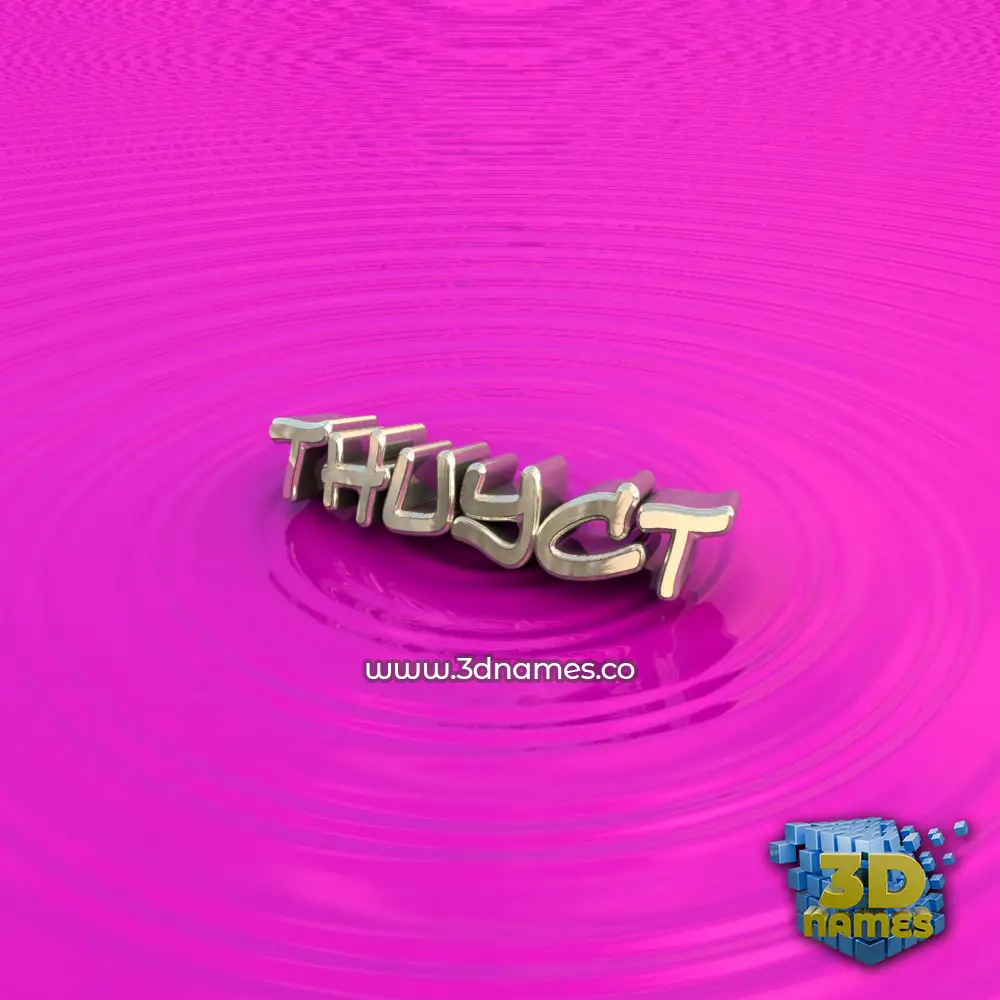 thuyct in Pink Graffiti style - 3D name wallpaper