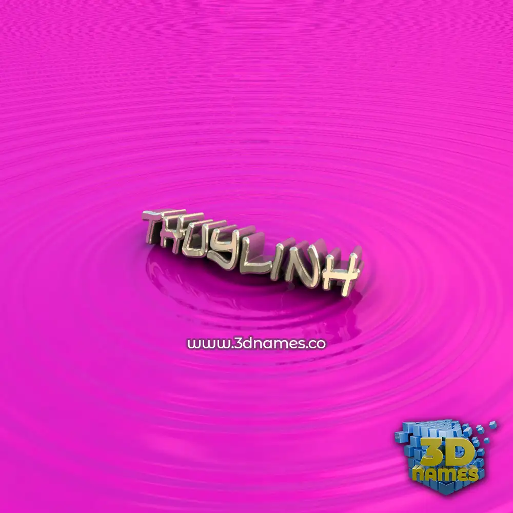 thuylinh in Pink Graffiti style - 3D name wallpaper