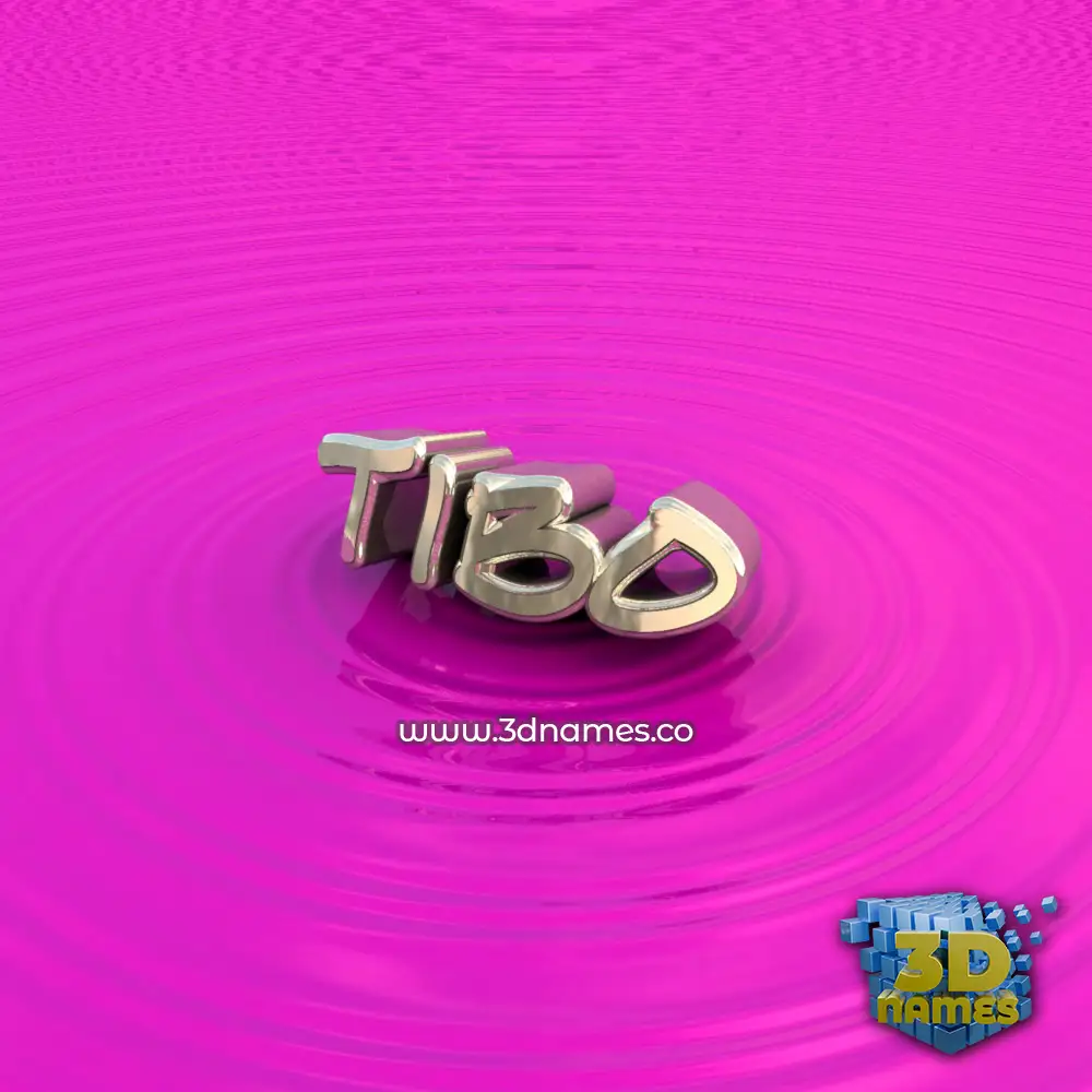 tibo in Pink Graffiti style - 3D name wallpaper