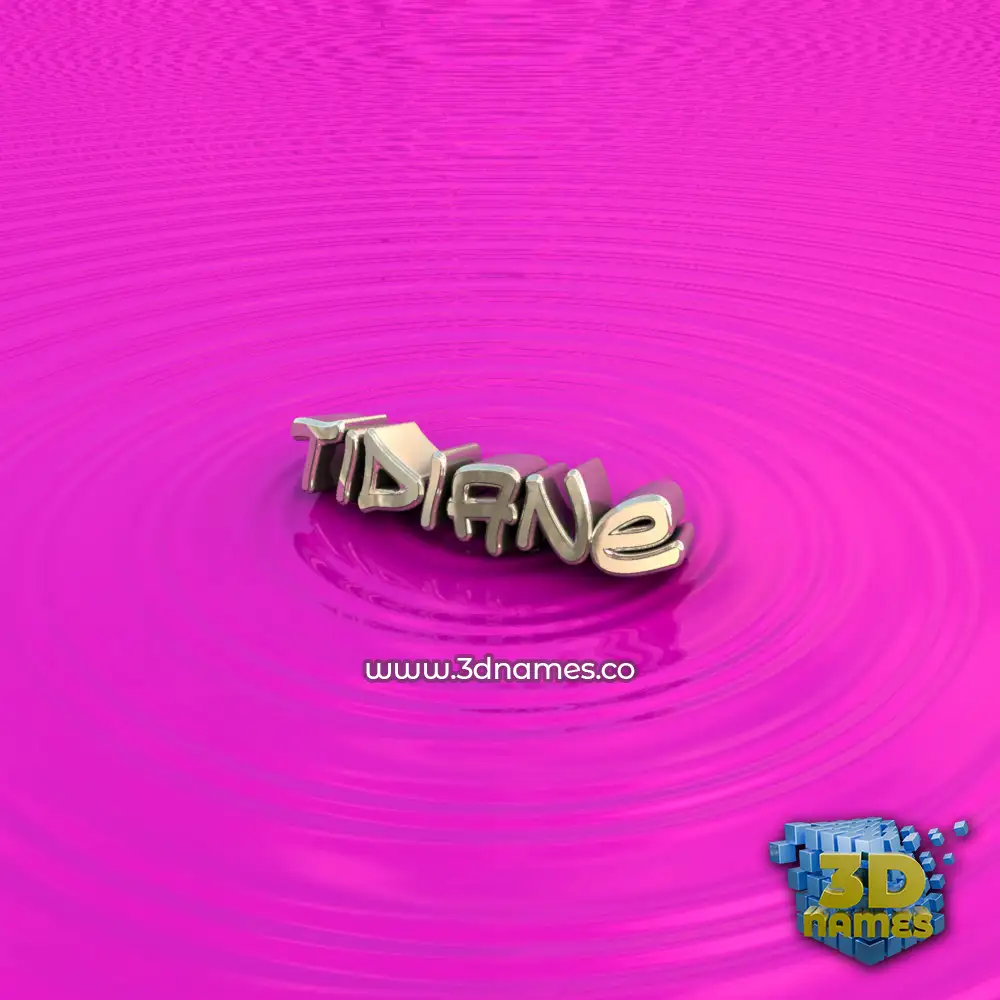 tidiane in Pink Graffiti style - 3D name wallpaper
