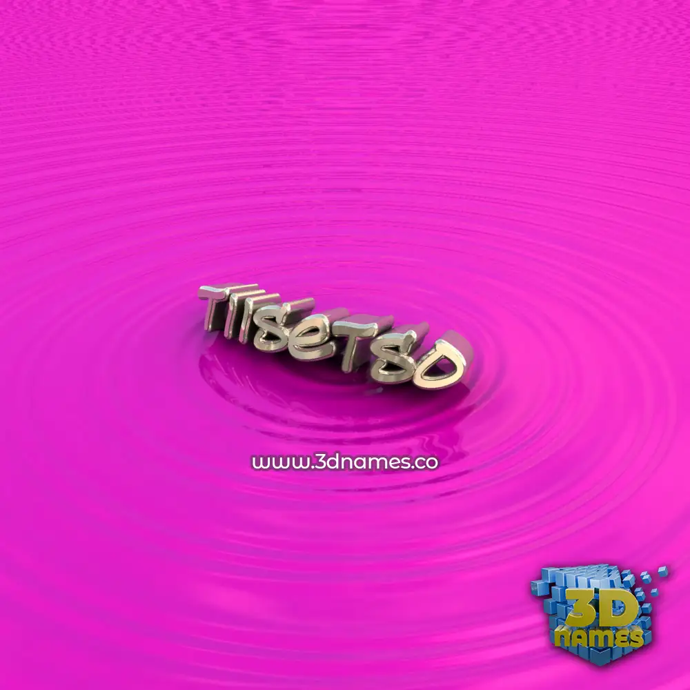 tiisetso in Pink Graffiti style - 3D name wallpaper