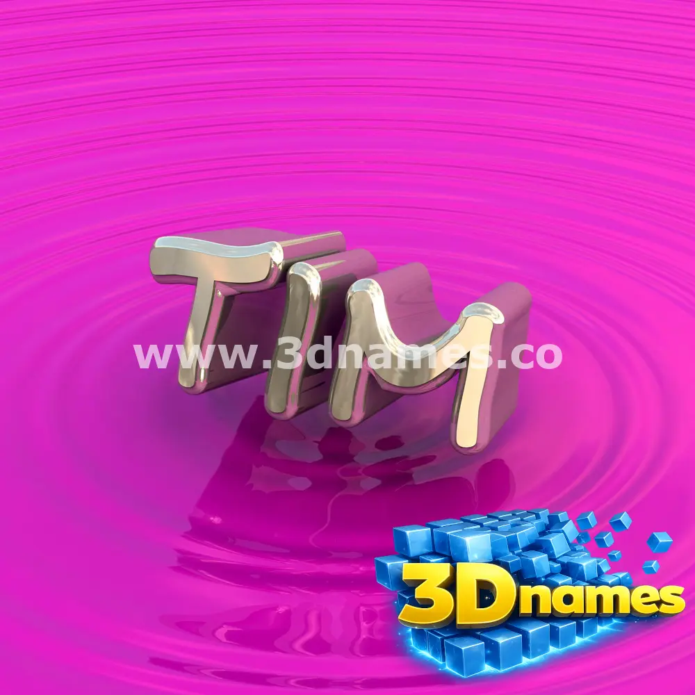 tim in Pink Graffiti style - 3D name wallpaper