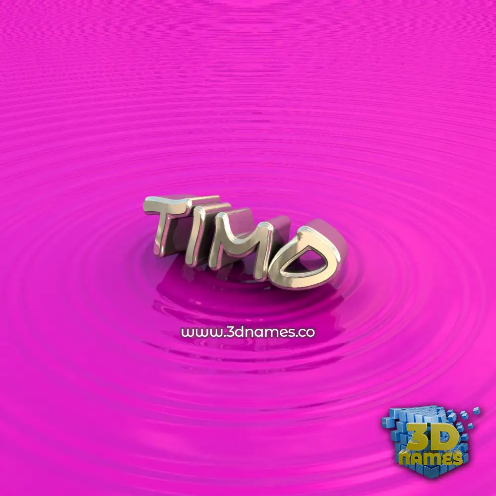 timo in Pink Graffiti style - 3D name wallpaper