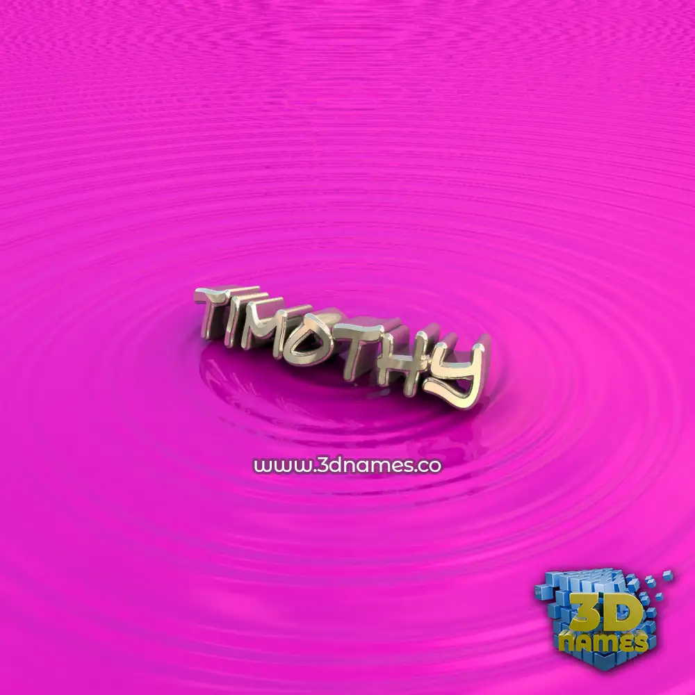timothy in Pink Graffiti style - 3D name wallpaper