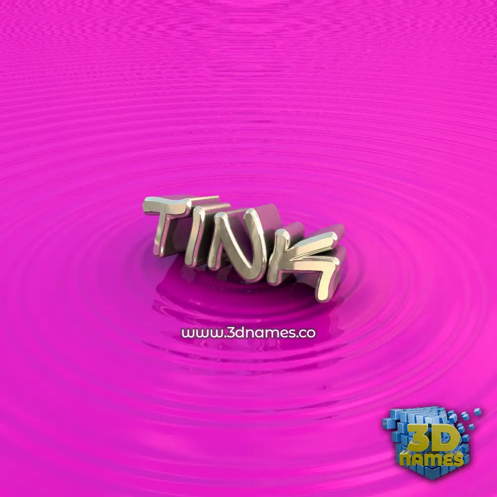 tink in Pink Graffiti style - 3D name wallpaper