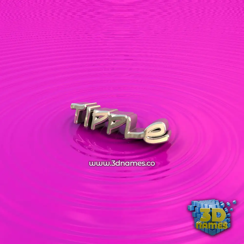 tipple in Pink Graffiti style - 3D name wallpaper