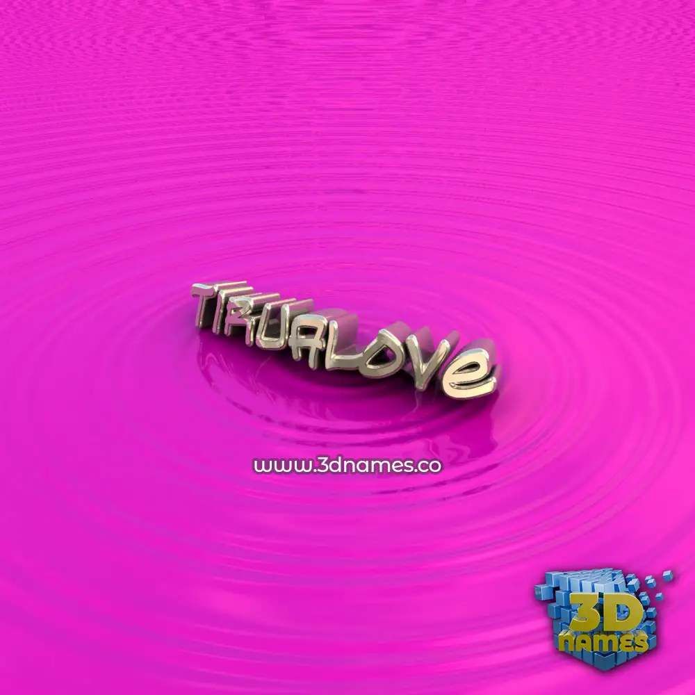tirualove in Pink Graffiti style - 3D name wallpaper
