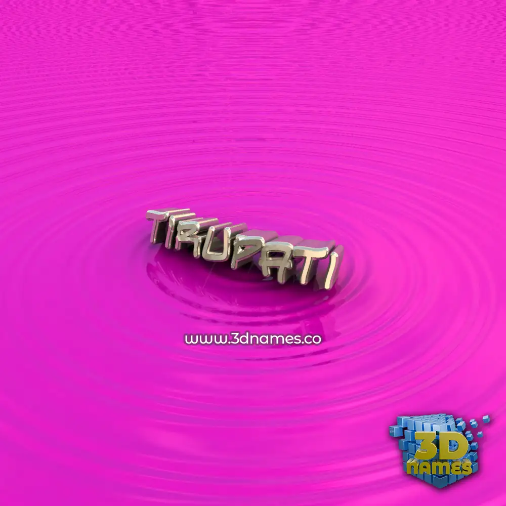 tirupati in Pink Graffiti style - 3D name wallpaper