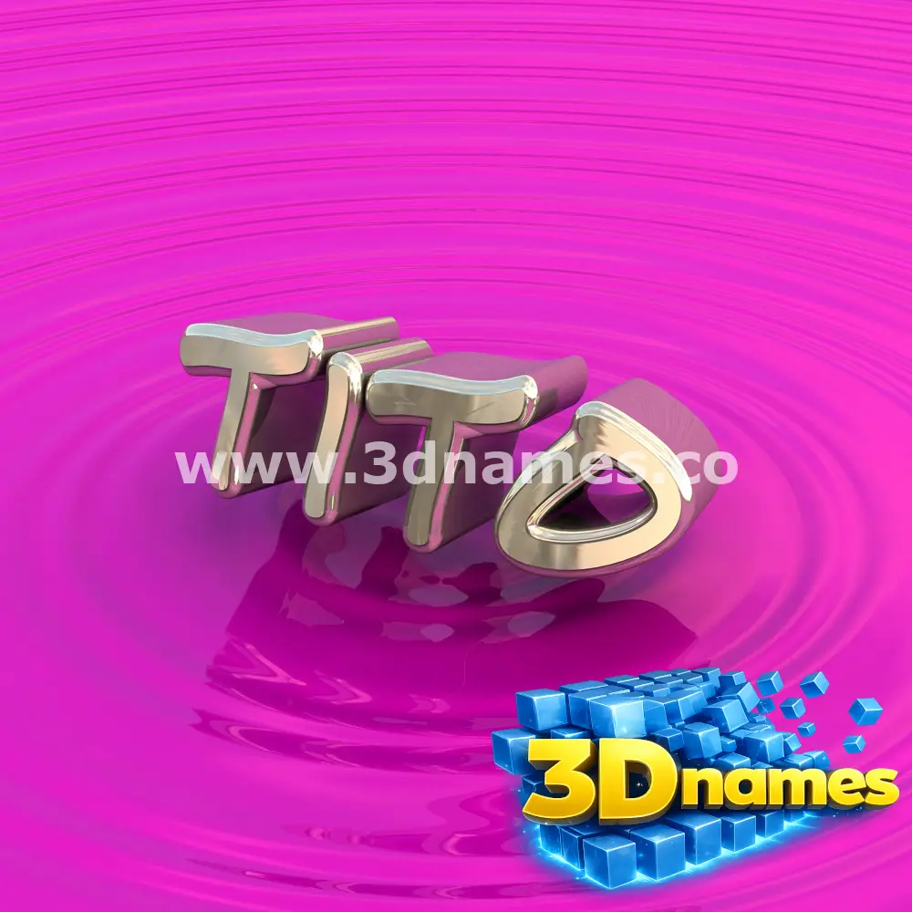 tito in Pink Graffiti style - 3D name wallpaper
