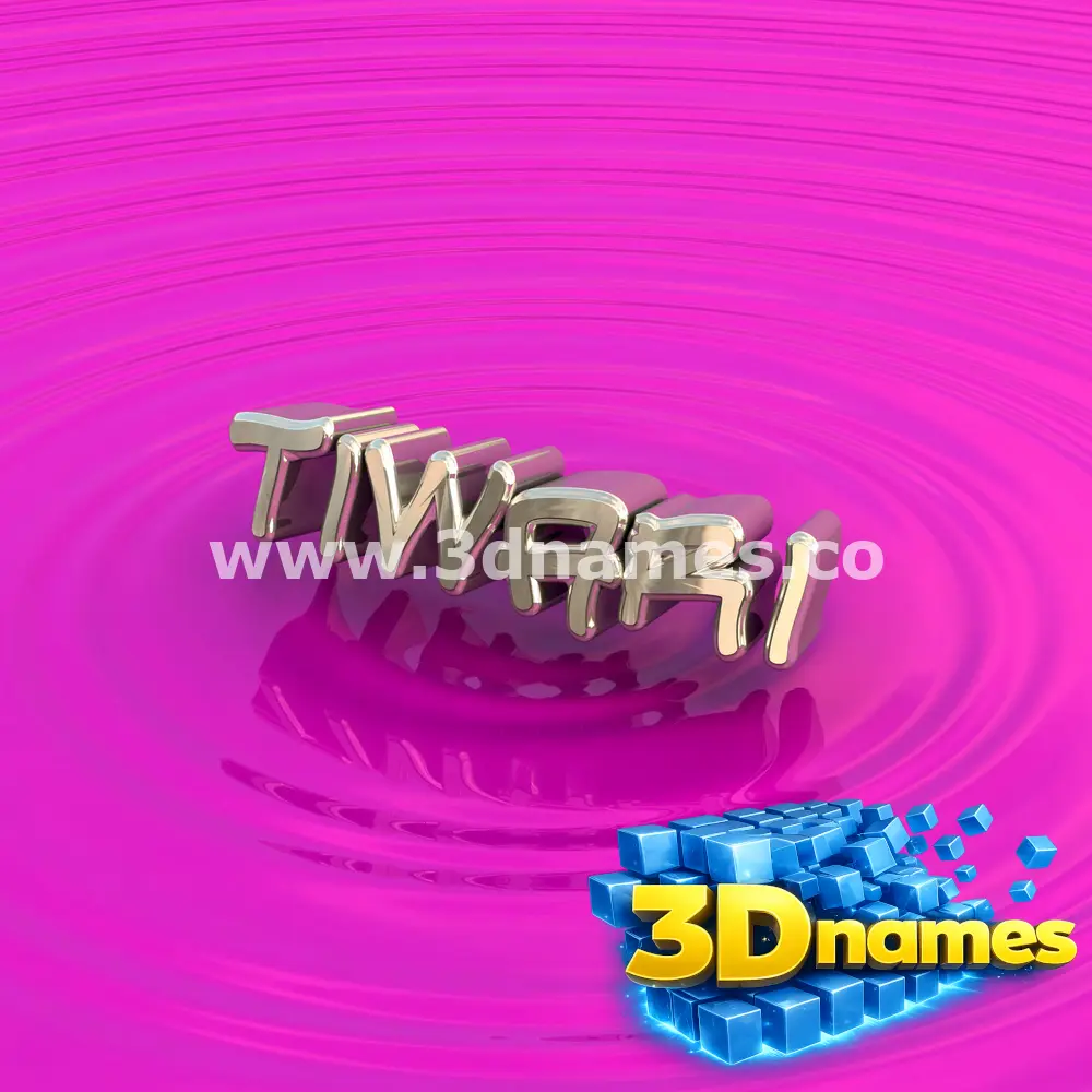 tiwari in Pink Graffiti style - 3D name wallpaper