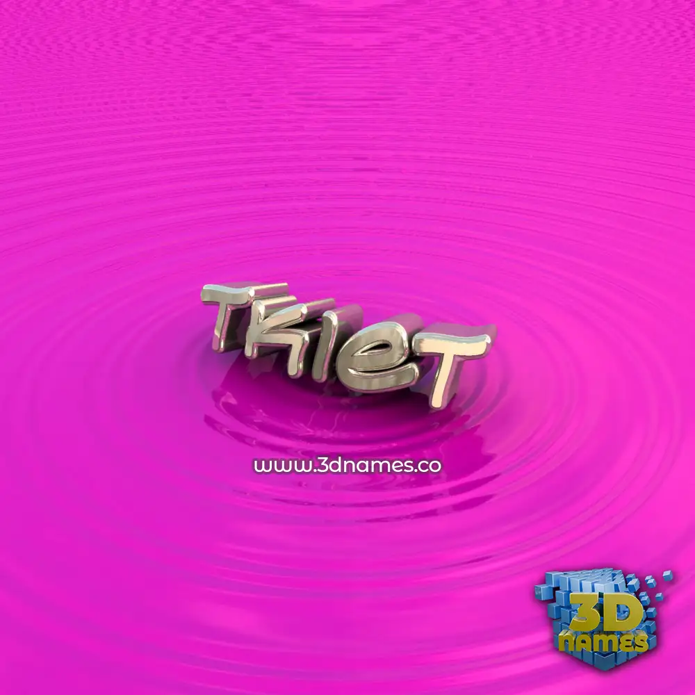 tkiet in Pink Graffiti style - 3D name wallpaper