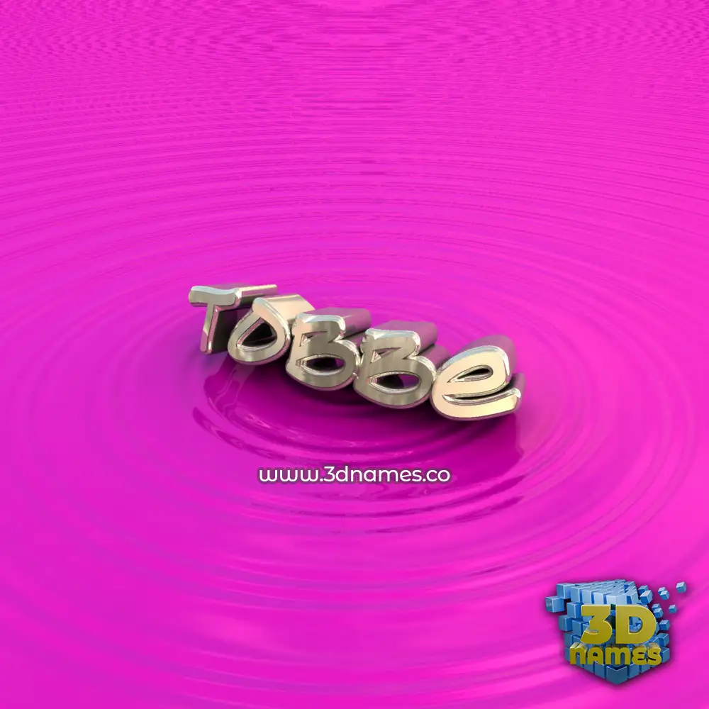 tobbe in Pink Graffiti style - 3D name wallpaper