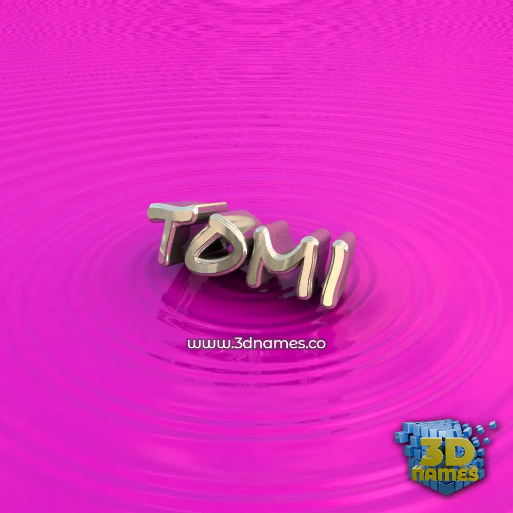tomi in Pink Graffiti style - 3D name wallpaper
