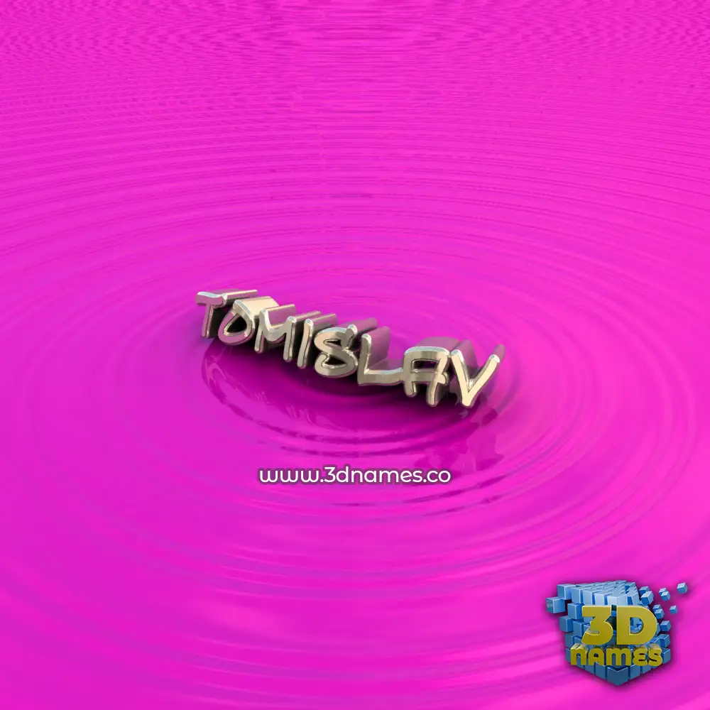 tomislav in Pink Graffiti style - 3D name wallpaper
