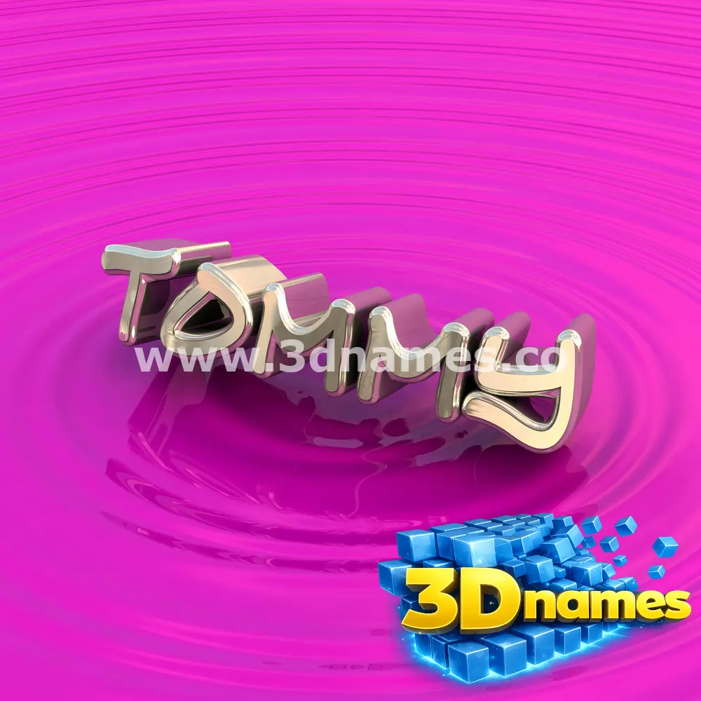 tommy in Pink Graffiti style - 3D name wallpaper