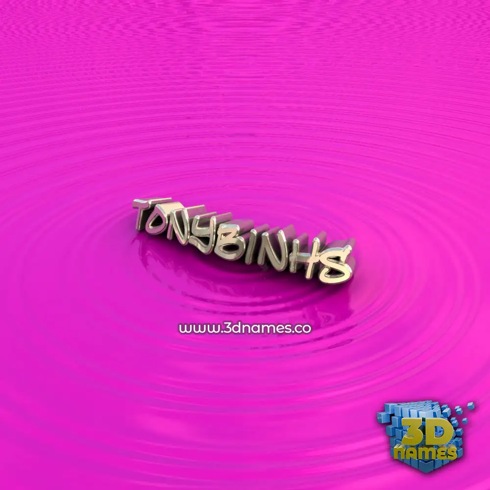 tonybinhs in Pink Graffiti style - 3D name wallpaper